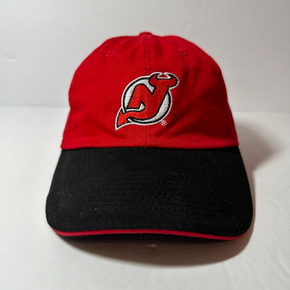New Jersey Devils FSN Fox Sports Network Adj Strap Back Embroidered Hat Cap NWOT - Picture 5 of 7